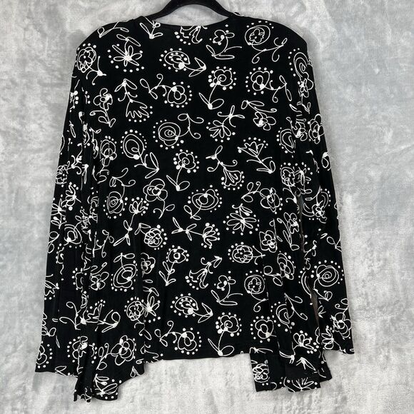 Vintage CLIO II Cardigan Size 1X  Whimsigoth Slinky Emberiodee One Button - Picture 8 of 11